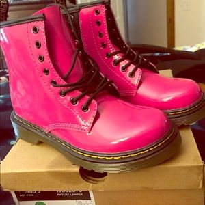 Dr. Martens Hot Pink boots